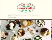 Tablet Screenshot of caseificiomarzulli.com